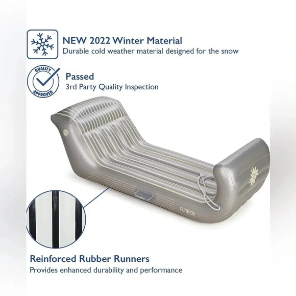 Brand new FUNBOY Inflatable Alpine Mountain Sleigh Still in box - Picture 6 of 9